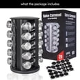 thumbnail image 2 of Rotating Spice Rack with Jars, Spinning Spice Rack Shelf, Revolving Spice Rack for Kitchen (Black), 2 of 5