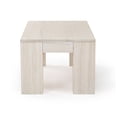 thumbnail image 3 of Modern Rectangular Coffee Table (48in x 24in / 1220mm x 610mm), White Sand Wirebrush, 3 of 5
