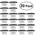 thumbnail image 1 of TINKSKY 20 piezas nuevo peine para peluca peine de dientes de acero para gorras de peluca, 1 of 5