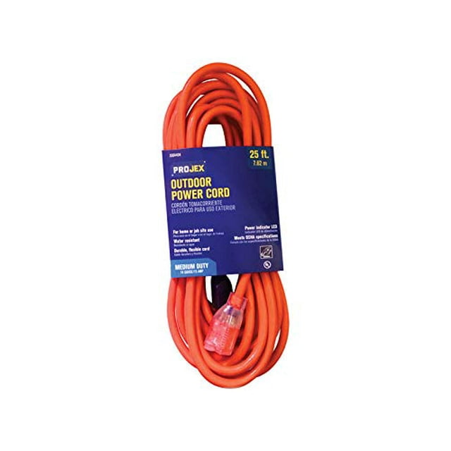 Cable de alimentación PROJEX 7,6 m 14/3 SJTW naranja