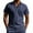 Navy^, variant on Jjayotai Mens George Polo Shirts, Men's Faux Linen Solid Color Short Sleeve Lapel Button Down Pullover T-Shirt Tops, Golf Tees