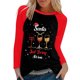 thumbnail image 1 of Gibobby Ropa de entrenamiento cómoda para mujer informal de casa con estampado navideño para mujer (Multicolor, L), 1 of 3