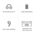 thumbnail image 4 of Auriculares Inalámbricos, Distancia De Transmisión De 39,4 Pies, Auriculares Con Banda Para El Cuello, Elegantes, Recargables, Ergonómicos, Estables Para Transmisión, 4 of 7
