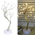 thumbnail image 4 of Bonsai Tree Desk LED Lamp, Warm Yellow 36 LEDs Light Bulb Tabletop Bonsai Tree Light, For Christmas Wedding Party Home Decoration, 4 of 8