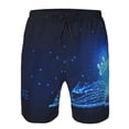 thumbnail image 3 of Fuzoiu Futuristic Book Knowledge Print Men's Beach Shorts,Men's Swim Trunks,Quick Dry Board Shorts with Pockets,Men's Bathing Suits for Surfing, Running, and Casual Wear-Large, 3 of 6