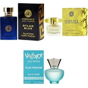 Versace Dylan Blue EDT, Yellow Diamond EDT, Dylan Turquoise Femme - 5ml 3PK Kit