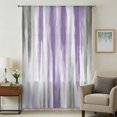 thumbnail image 3 of Purple Gray Sheer Curtains 63 Inch Length, Light Filtering Voile Curtain Panel, Vintage Country Abstract Gradient Aesthetic Rod Pocket Drapes Window Treatments for Living Room Bedroom 52"x63", 3 of 9