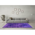 thumbnail image 3 of Ahgly Company Indoor Rectangle Oriental Purple Industrial Area Rugs, 5' x 7', 3 of 4