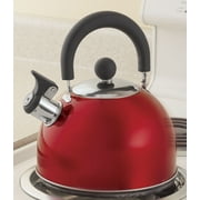 Red Whistling Tea Kettle by Home-Style Kitchen