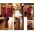 thumbnail image 4 of PRETTYGARDEN Women's Floral Bodycon Maxi Dress Spring Elegant Mesh Long Sleeve Formal Wedding Guest Cocktail Dresses, 4 of 7