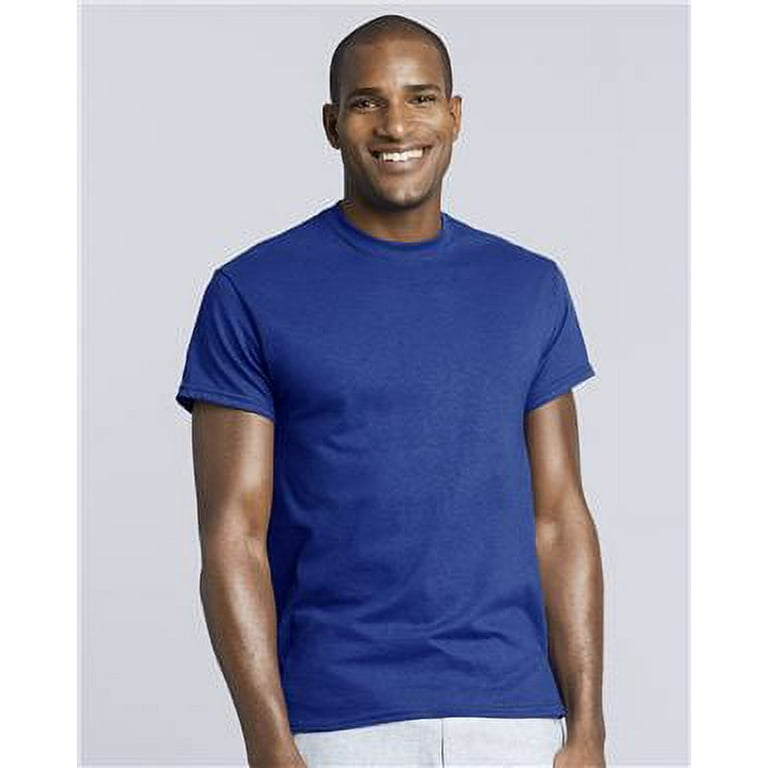 Gildan Men's T-Shirt - Blue - XXL