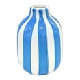 thumbnail image 2 of Ceramic Striped Vase, Hand-Painted Modern Nordic Boho Vase Small Decorative Flower Container for Table Kitchen Indoor Room Centerpiece, 2 of 8