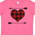 thumbnail image 4 of Inktastic Buffalo Plaid Valentines Day Heart Boys or Girls Toddler T-Shirt, 4 of 5