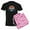 With Pink Camo Pant, variant on - Alpine Meadows Tahoe City California Pajamas - Men's Dark Loose Fit Cotton Pajama Set