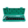 thumbnail image 1 of 1/2" Electric Wrench Set with 1 L-Shaped Tool and 9 Sockets (Sizes: 8mm to 24mm) - Complete 10-Piece Kit E, Durable Steel Construction, Includes Storage Box and User Manual, 1 of 6