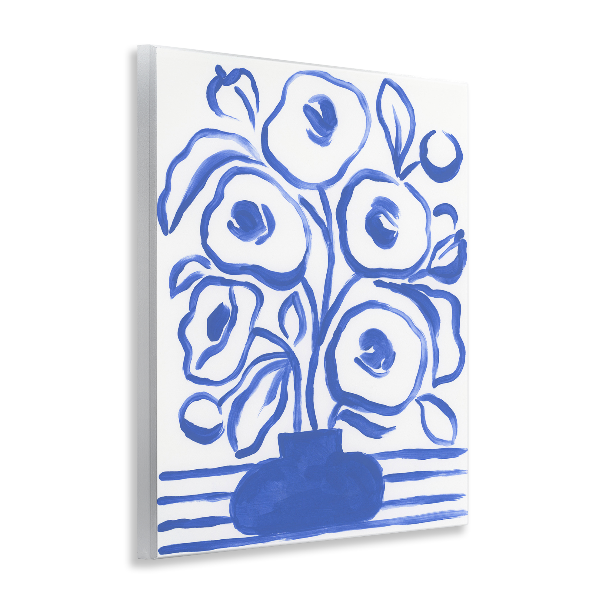 Stupell Industries Abstract Poppy Vase Botanical & Floral Painting Unframed Art Print Wall Art, 11 x 14