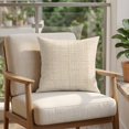 thumbnail image 4 of Pillow Covers 18x18 Set of 2, Beige Rustic Square Throw Pillow Covers for Couch/Sofa/Living Room, Vintage Farmhouse Beige Solid Color Decorative Soft Pillowcases for Couch Throw Pillows, 4 of 9