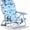 Blue Coconut Tree, variant on Portable Beach Chair for Adults, Outdoor Camping Chair Lay Flat Folding Backpack Beach Reclining Chair with 5 Positions, Headrest, Cup Holder, Heavy Blue Coconut Tree