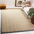 thumbnail image 1 of SAFAVIEH Natural Fiber Collection 6' x 9' Dark Grey NF115Q Border Herringbone Seagrass Area Rug, 1 of 2