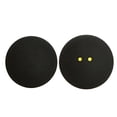 thumbnail image 1 of 2 pcs Squash Balls Two-Yellow Dots Low Speed Training Squash Balls Black Rubber Racket Balls, Very Suitable for Outdoor Sports, 1 of 5