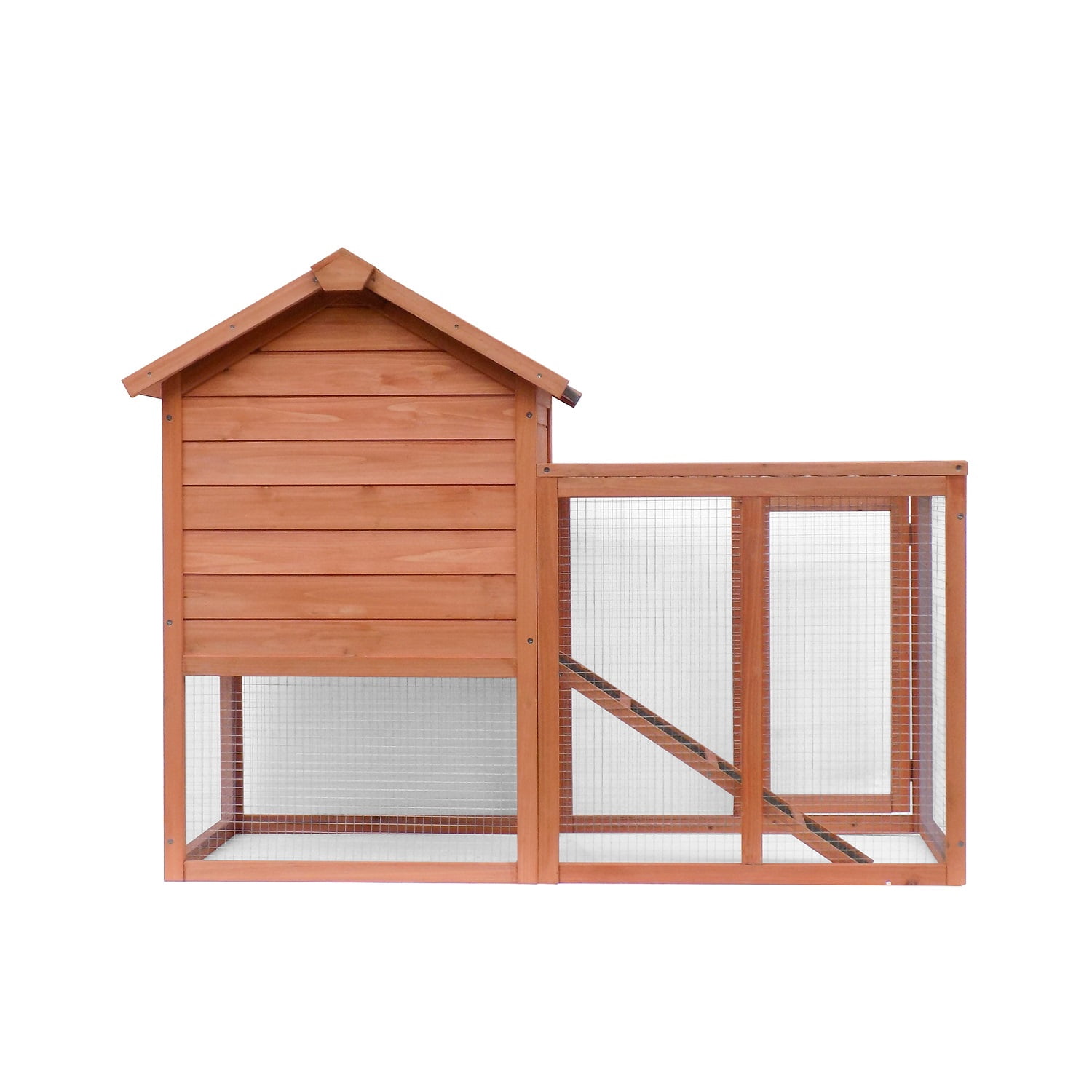 streakboard 48'' Chicken Coop Wooden Hen House Rabbit Hutch Outdoor Backyard Poultry Cage