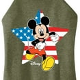 thumbnail image 3 of Disney - Americana - Mickey USA Flag Star - Juniors High Neck Tank Top, 3 of 5