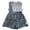 Blue, variant on sususu Girls Outfits 2 piece Casual Sporty Outfit Set Comfy Vest Top and Drawstring Denim Shorts for Daily Spring Summer Wear,Blue,7-8 Years