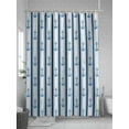 thumbnail image 5 of Shower Curtains Nautical Anchor Bath Curtain Navy Blue Stripes Waterproof Bathroom Shower Curtain Set with Hooks Decoration 72 x 84 Inches, 5 of 7