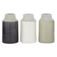 thumbnail image 3 of ARCILLA ELEMENTAL White Porcelain Ceramic Decorative Vase (Set of 3), 3 of 5