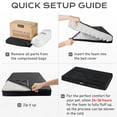 thumbnail image 4 of Ophanie Black Orthopedic Dog Bed for Large Dogs with Non-Slip Bottom, Waterproof and Machine Washable Removable Pet Bed Cover,Size(41"x28"x4"), 4 of 8