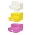 thumbnail image 2 of TIMIFIS Dog Pet Stairs Steps New 2 Steps Mesh Pet Non-slip Bottom Stairs And Ladder Cover CombinationFall/Winter, 2 of 2