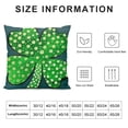 thumbnail image 6 of ONETECH  St. Patrick's Day Pillow CoversGreen Striped Pinch Me Lucky in Love Polka Dots Heart Shamrocks Farmhouse Pillowcases for Home Sofa Couch Cushion Decoration &nbsp;2pc, 6 of 6