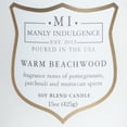 thumbnail image 6 of Manly Indulgence Warm Beachwood 15Oz Jar Candle, Wood Wick, 6 of 9