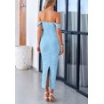 thumbnail image 2 of Vestido Prettygarden para mujer, verano 2025, con hombros descubiertos, fruncido, 2 of 9