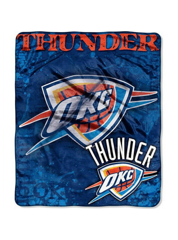 Oklahoma City Thunder 50x60 NBA Drop-Down Royal Plush Raschel Throw