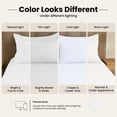 thumbnail image 5 of Lux Decor Queen Sheet Set 6 Piece - Deep Pocket Queen Sheets, Soft Microfiber Bed Sheets Queen, White, 5 of 10