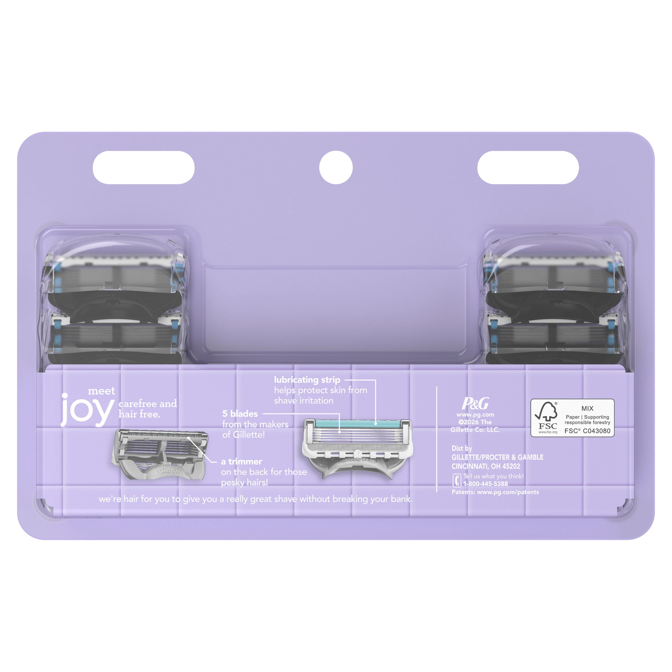Joy razor blade cartridge refill for women, 12 blade refills