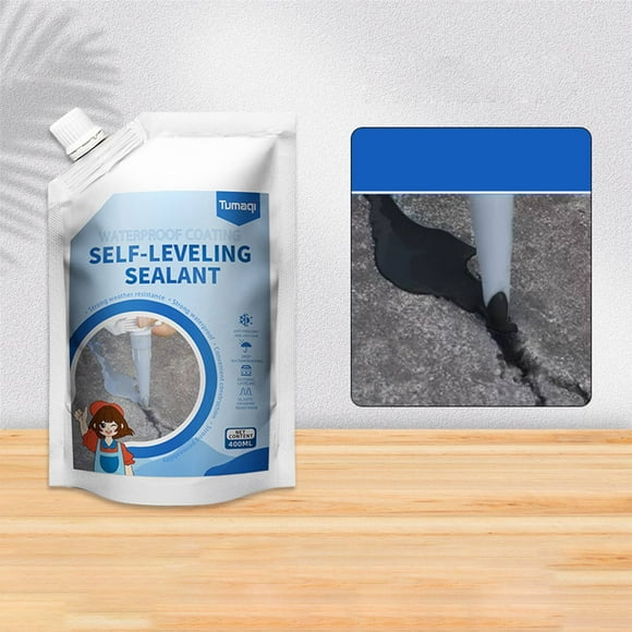 Meiiso Road Caulking Glue Sealant Black Repair Agent, Concrete Caulking Adhesive New Self Leveling Sealant Heavy Duty Crack Filler For