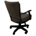 thumbnail image 2 of Classic Caster Solid Wood Dining Chair NW Whiskey Fabric Black Wood, 2 of 2
