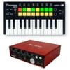 Focusrite SCARLETT 18I8 USB Audio Recording Interface + Novation Launchkey Mini