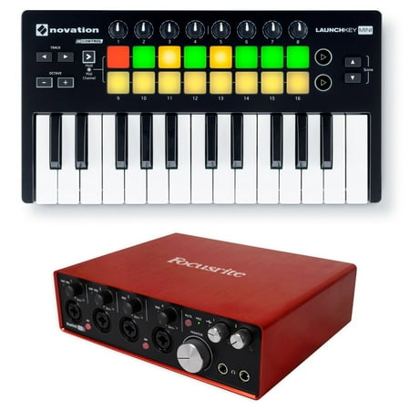 Focusrite SCARLETT 18I8 USB Audio Recording Interface + Novation Launchkey Mini