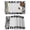 White, variant on Black Letters Placemats Set of 2 Modern Minimalist Style Beige Place Mats Indoor Wipeable Table Mats Washable Cloth Dining Table Placemats for Kitchen Holiday Party Home Decor 13x19 Inch