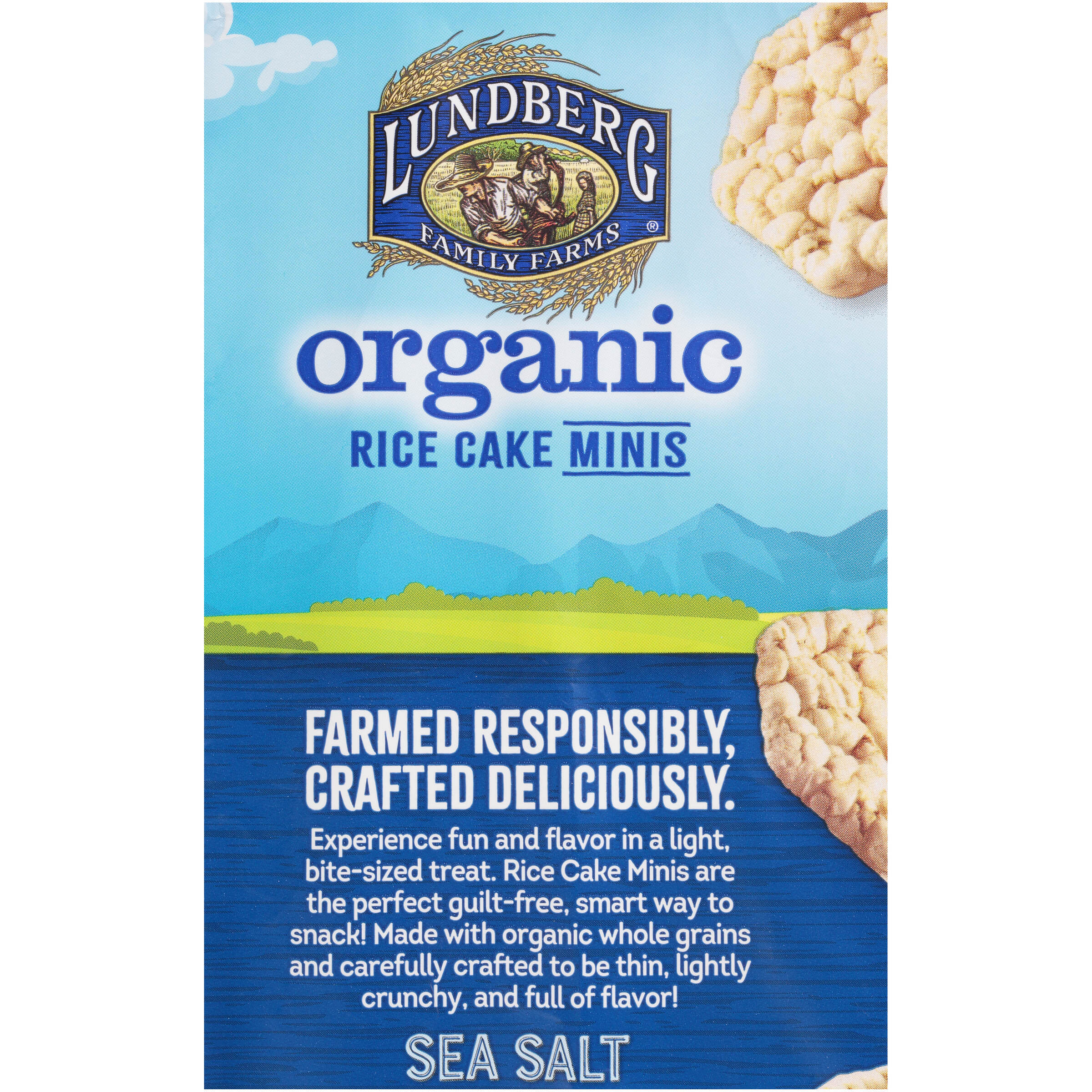 Lundberg Family Farms OG MINI RICE CAKES SEA SALT, 5 oz Pack Of 6