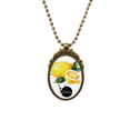 thumbnail image 1 of Collar colgante Limon fruta sabrosa Unbranded Vintage bronce antiguo, 1 of 3