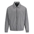 thumbnail image 5 of Men's Classic Gingham Plaid Collared Windbreaker Jacket, Full Zip Long Sleeve Loose Fit Coat with Pockets, Fall Winter Casual Outerwear for Hiking Travel Work, 5 of 6
