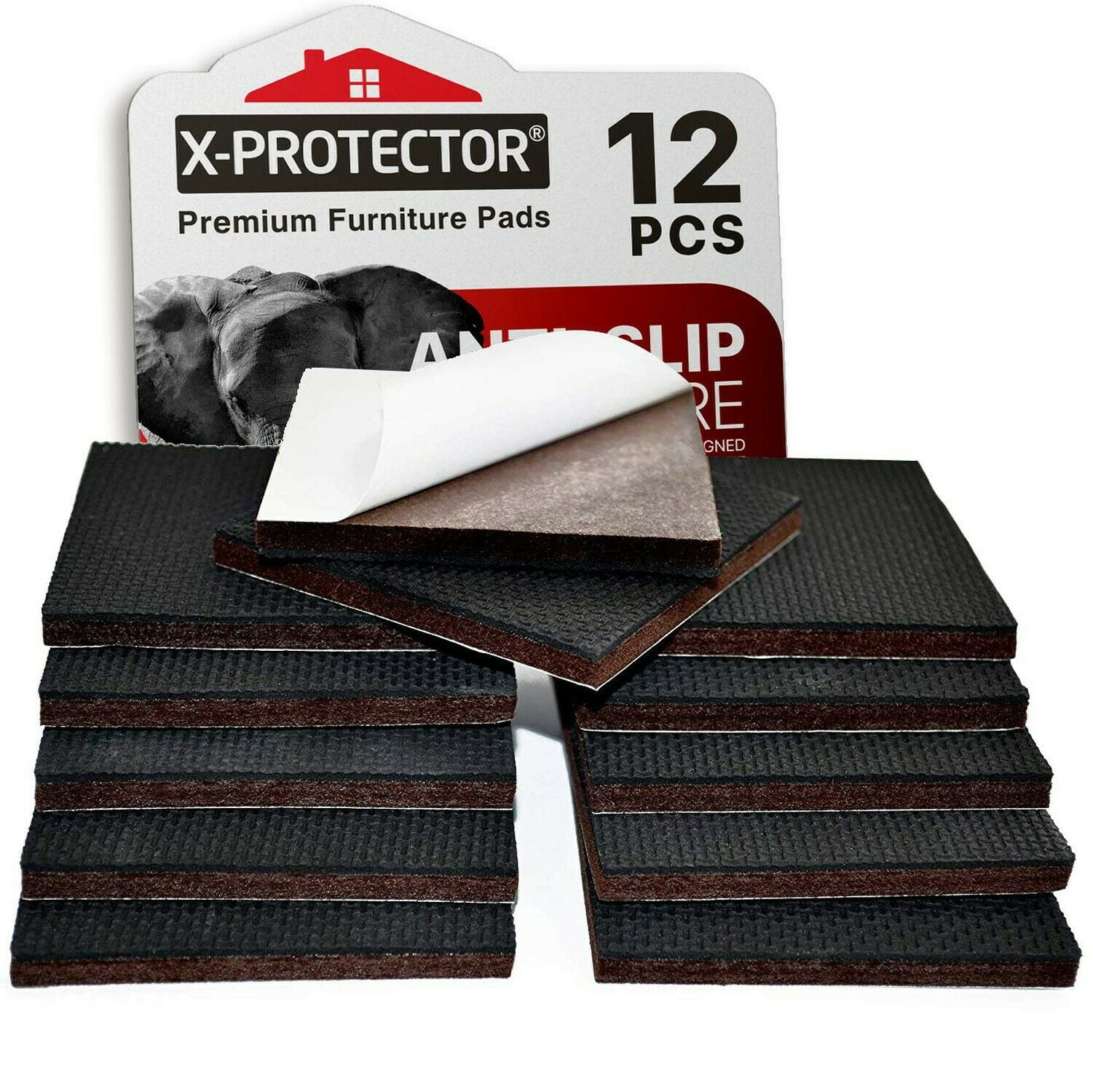 Grippers NON SLIP FURNITURE PADS X-PROTECTOR PREMIUM 12 pcs 3” Furniture Pad 