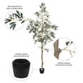 thumbnail image 6 of Vickerman 7' Artificial Potted Olive Tree., 6 of 8