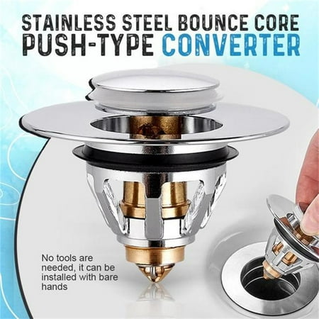 

Yedhsi Tools&Home Improvement Universal Wash Basin Core Bounce -Drain Filter Bathroom Sink Plug NEW