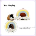 thumbnail image 2 of Hamster House Bed, Warm Fleece Hangable Small Pet Rainbow Bed, Squirrel Hedgehog Chinchilla Guinea Pig Bed House Cage Nest Hamster Accessories, 2 of 6
