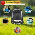thumbnail image 6 of Vizari 'Avila' Soccer Backpack | Versatile Multiple Sports Bag for Ultimate Convenience | For Kids and Adults - BLACK/WHITE, 6 of 6